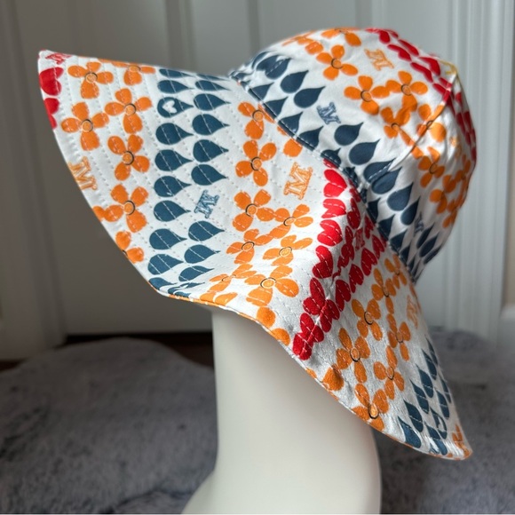 MAXMARA Label-cut Printed Logo Sun Hat Size:57 S/M Spring /Summer - Picture 5 of 12